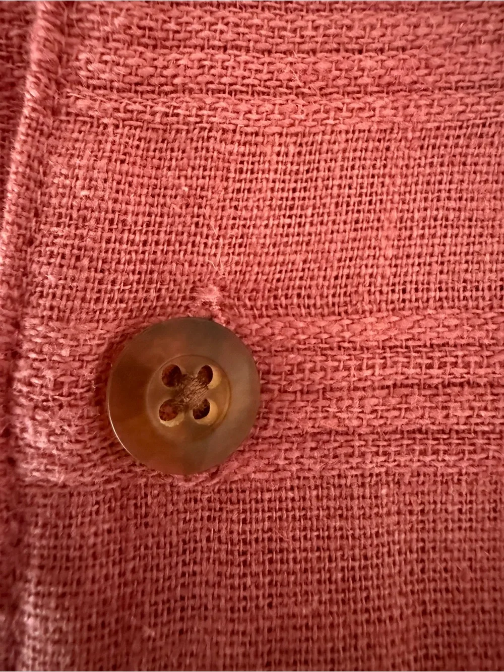J. Crew Men's Short-Sleeve Button-Down Shirt in Dusty Coral